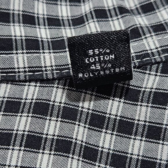 Shaquille ONeal Button Up Shirt Mens Size XL Tall Fit Cooling Stretch Plaid - Picture 6 of 6